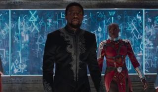 Chadwick Boseman Black Panther T'Challa Okoye Danai Gurira