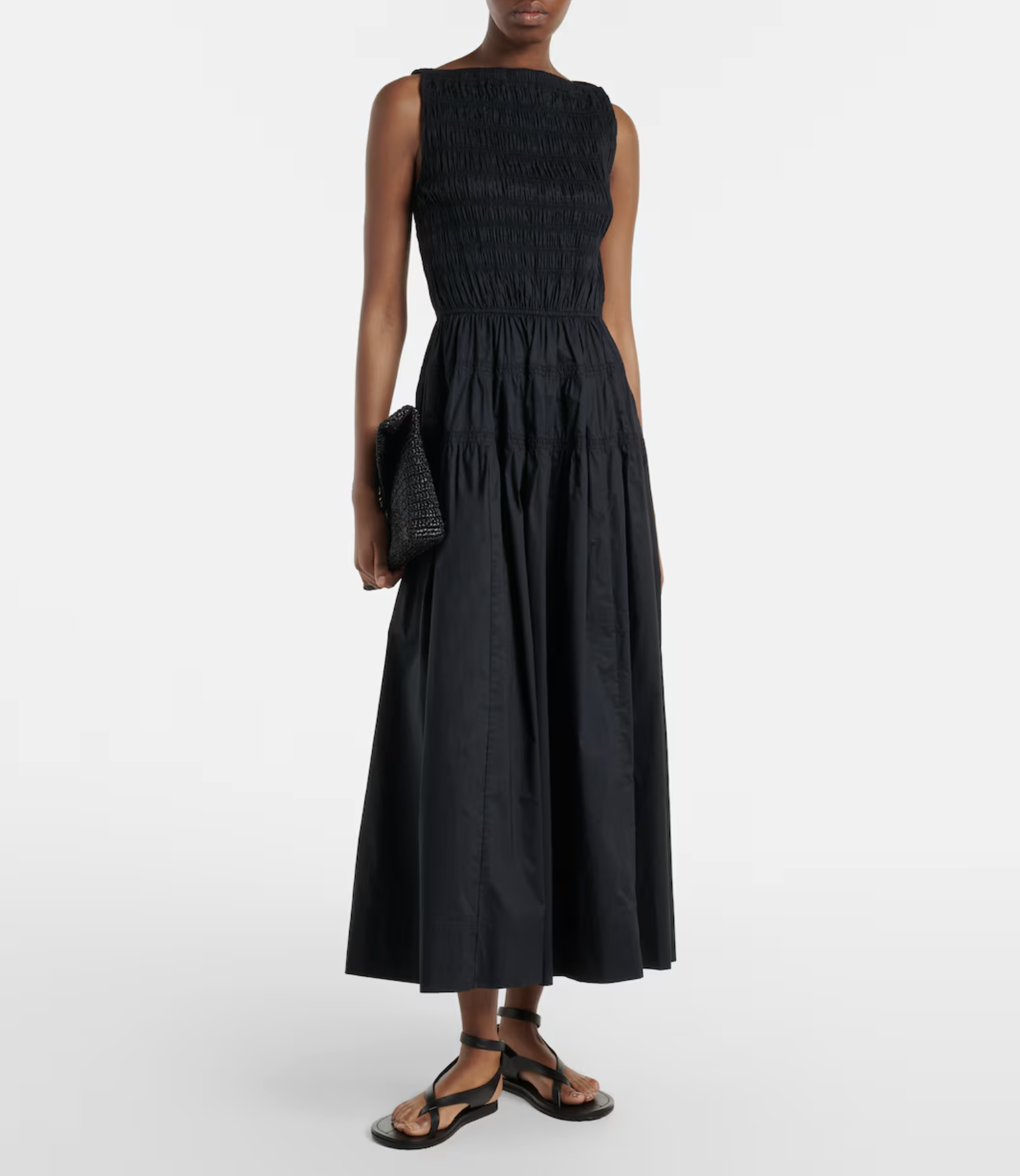 DÔEN, Melie cotton poplin midi dress