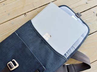 The Brenthaven Collins Vertical Messenger Bag for Surface Book is ...