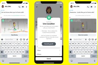 Snapchat Real Time Location Screens