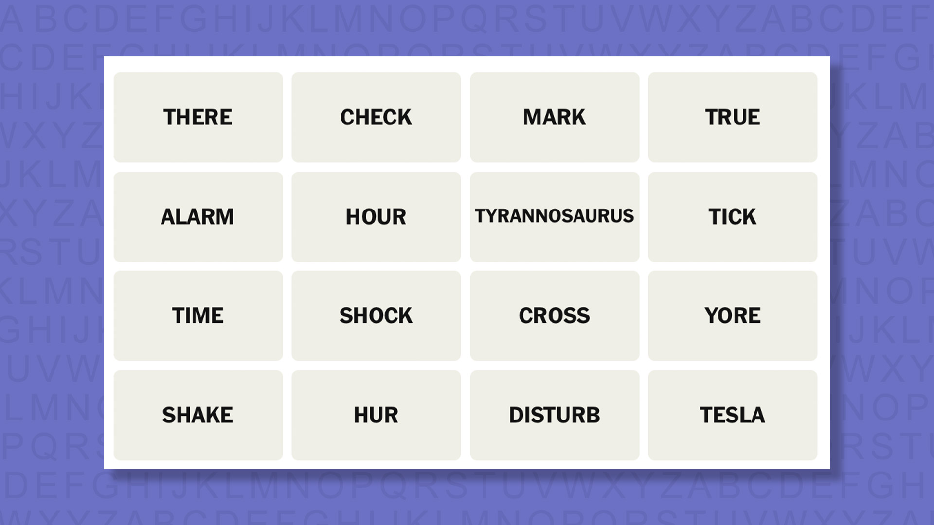 NYT Connections hints for game 1054 on a purple background