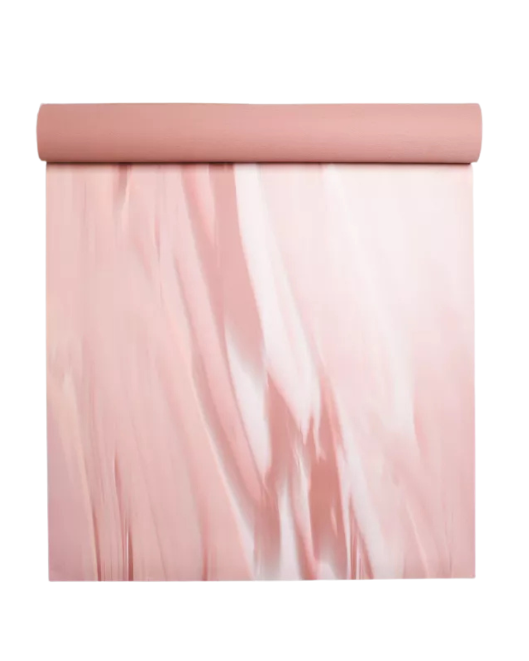 Pink yoga mat with marbled details