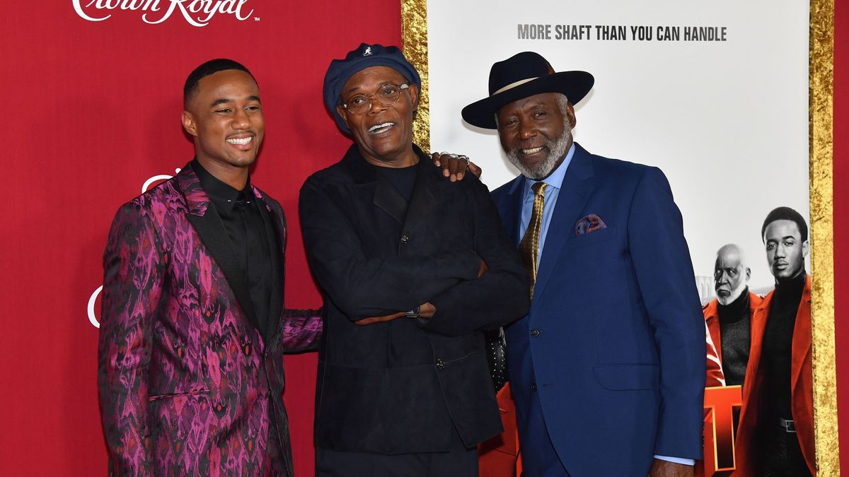 Jessie T. Usher, Samuel L. Jackson and Richard Roundtree