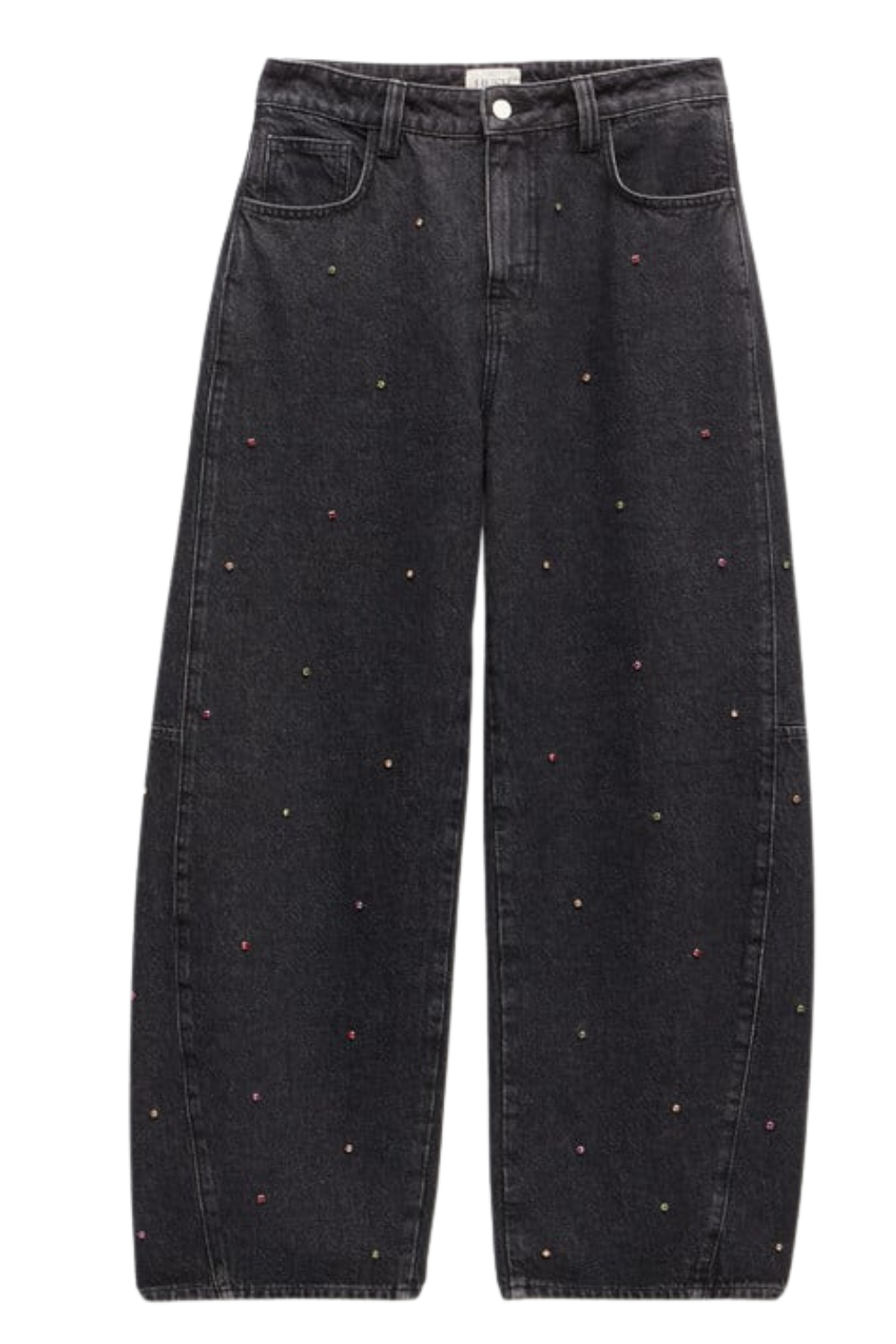 Embellished Bree Barrel Leg Jeans