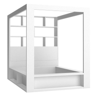 Vox 4 You King 4 Poster Bed with Storage &amp; Shelves