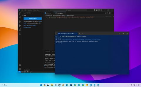 How to create and run a PowerShell script file on Windows 11 or 10 ...