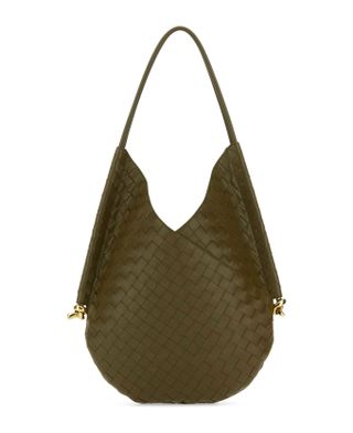 Bottega Veneta Mud Nappa Leather Medium Solstice Shoulder Bag