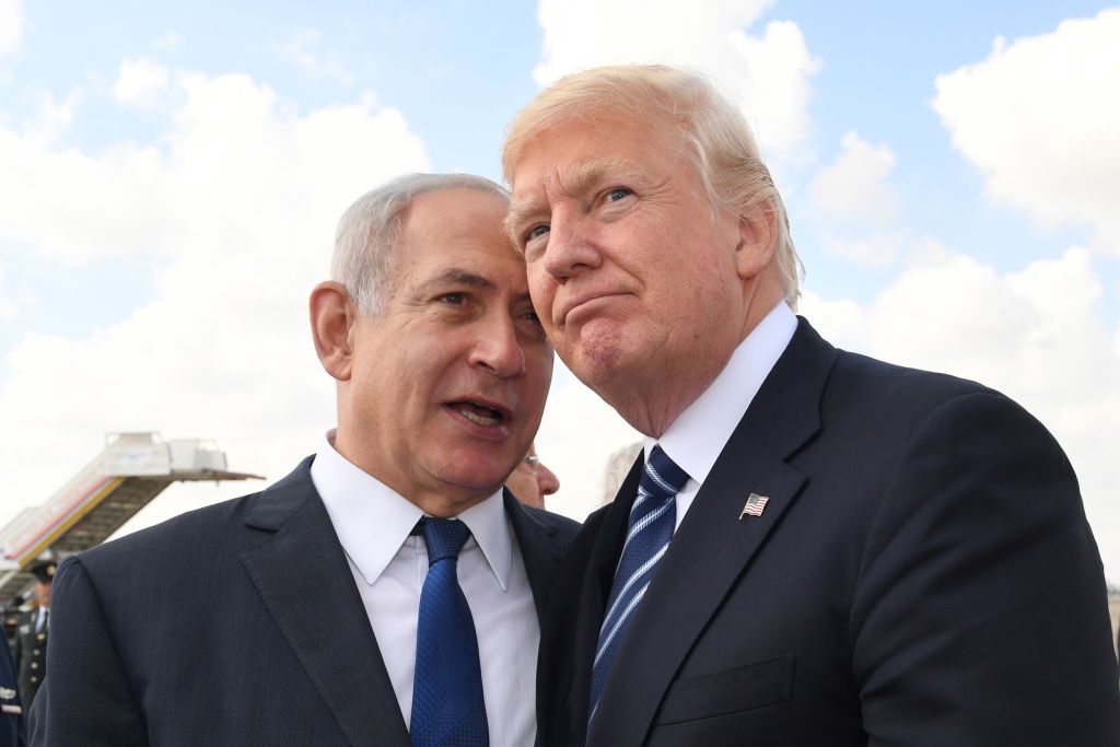 Prime Minister Benjamin Netanyahu and President Donald Trump.