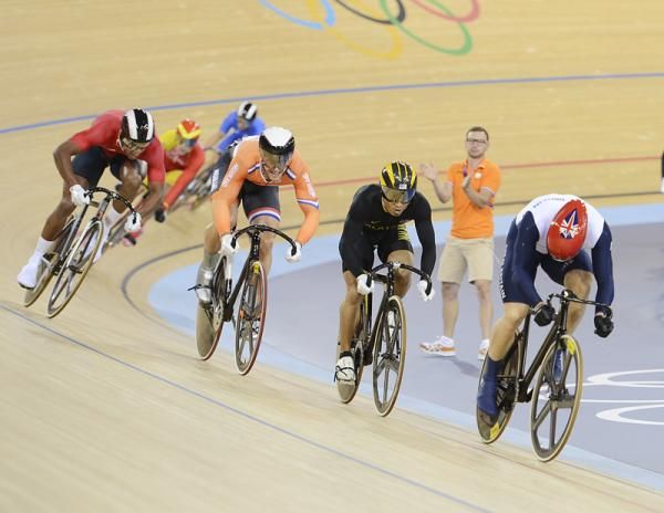 Chris Hoy (Great Britain) looks back at his rivals