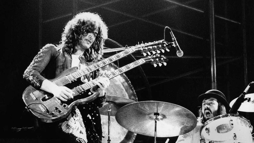 Jimmy Page onstage in 1973