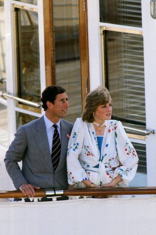 Princess Diana and Prince Charles on their honeymoon in Hampshire