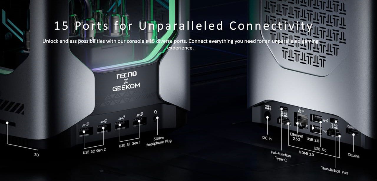 Tecno x Geekom Mega Mini Gaming G1