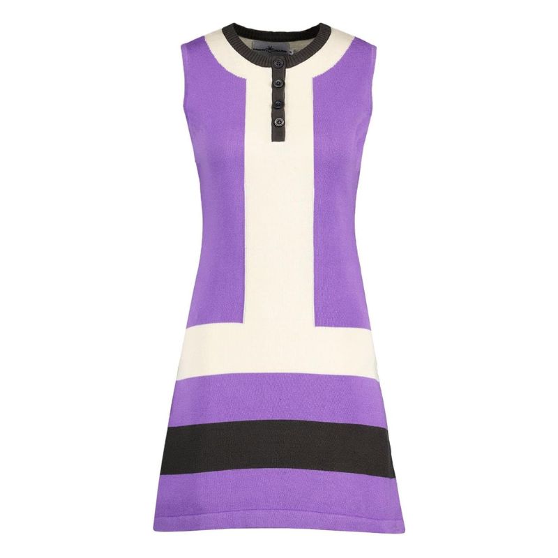Madcap, Fine Gauge Knit Block Colour Dress