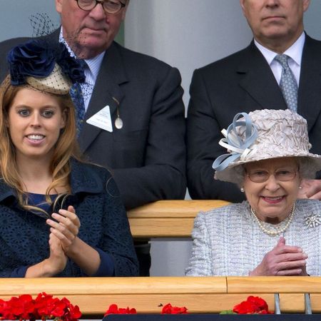 ascot, united kingdom october 20 embargoed for publication in uk newspapers until 48 hours after create date and time princess beatrice of york and queen elizabeth ii watch frankel enter the winners enclosure after winning the qipco champion stakes at the qipco british champions day meet at ascot racecourse on october 20, 2012 in ascot, england photo by indigogetty images
