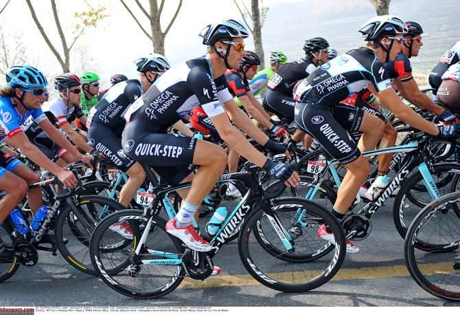 Omega Pharma-Quickstep during the opening stage at the Tour of Beijing