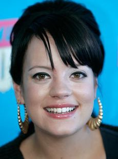 Marie Claire celebrity news: Lily Allen after announcing the nominees for the 2007 MTV Video Music Awards at the Palms hotel-casino in Las Vegas