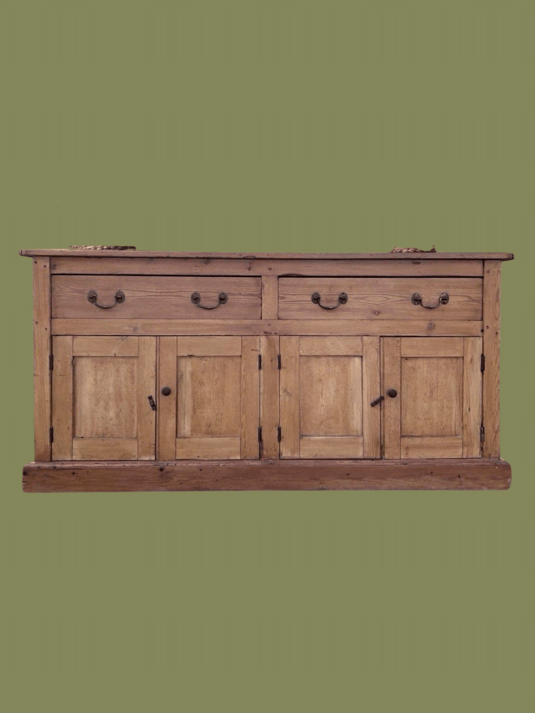 Vinterior, Antique Rustic Victorian Large Solid Pine Dresser
