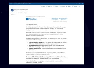 Email sent to Windows Insiders on 8/31/2017.