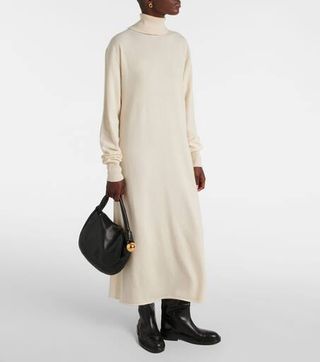 Knitted Cashmere Midi Dress