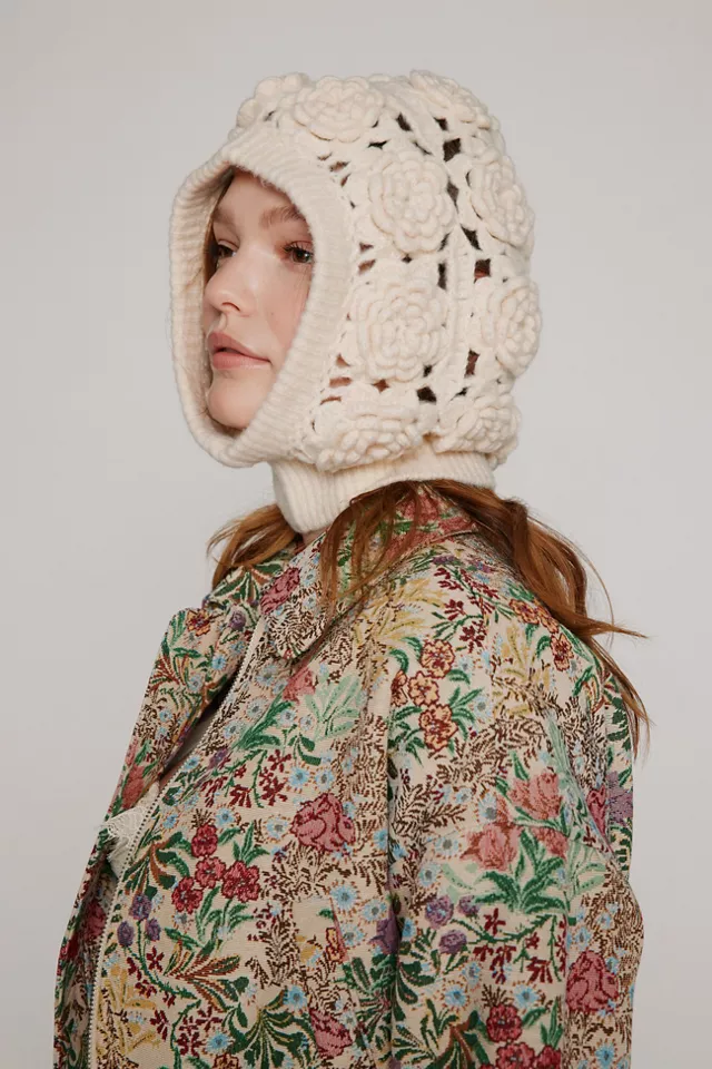 Rosette Crochet Balaclava