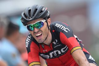 Samuel Sanchez in action during stage 19.