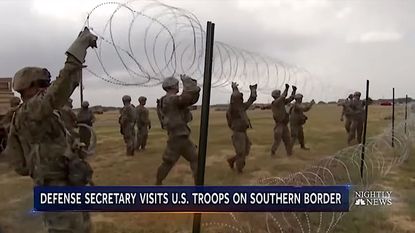 James Mattis visits the troops on the U.S. border