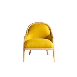 yellow accent chair