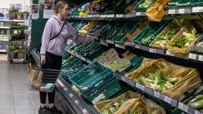 Woman in a supermarket