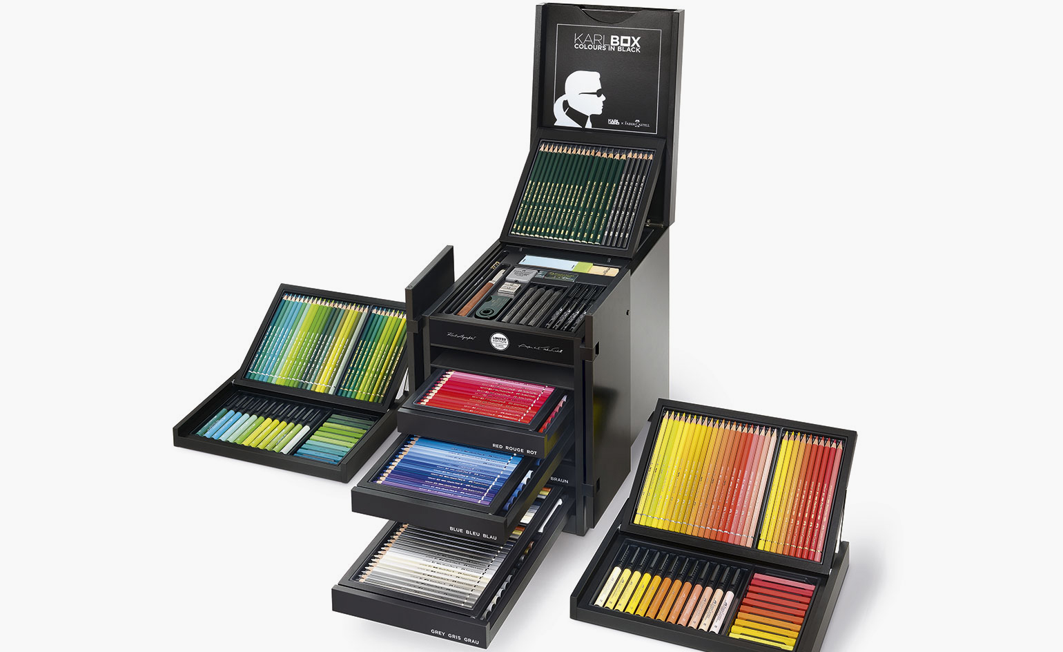 The Karlbox: Karl Lagerfeld's Faber-Castell Collaboration Is Elegant and  Functional