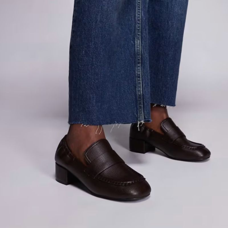 Public Desire , Wide Fit Kelsy Block Heel Loafers