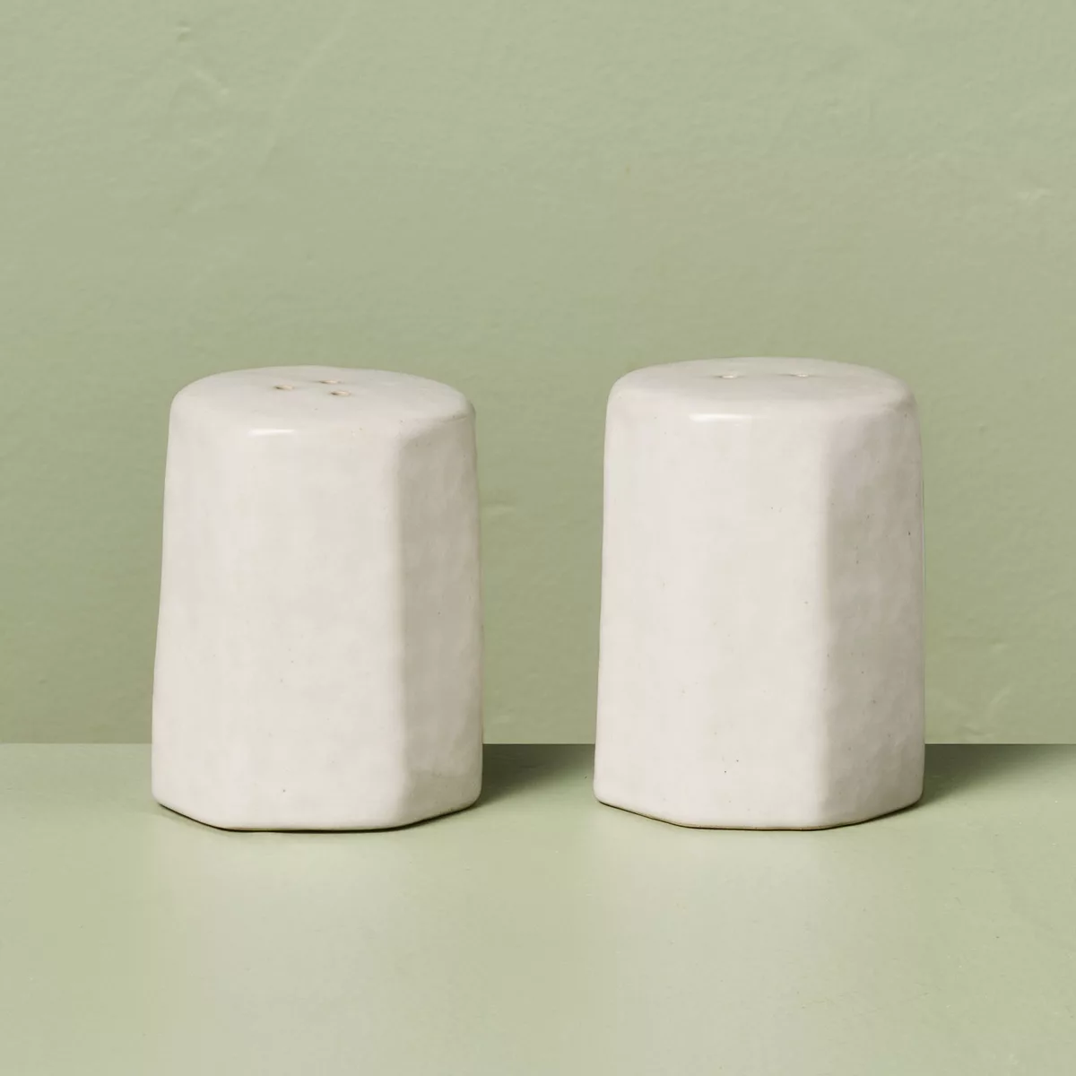 Stoneware Salt and Pepper Shaker Set Sour Cream - Hearth U0026#38; Handu0026#8482; With Magnolia