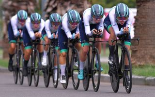 Equipe Paule Ka in action at the Giro Rosa