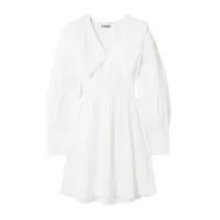 GANNI Shirred Mini Dress, was £175 now £87.50 | Net-A-Porter