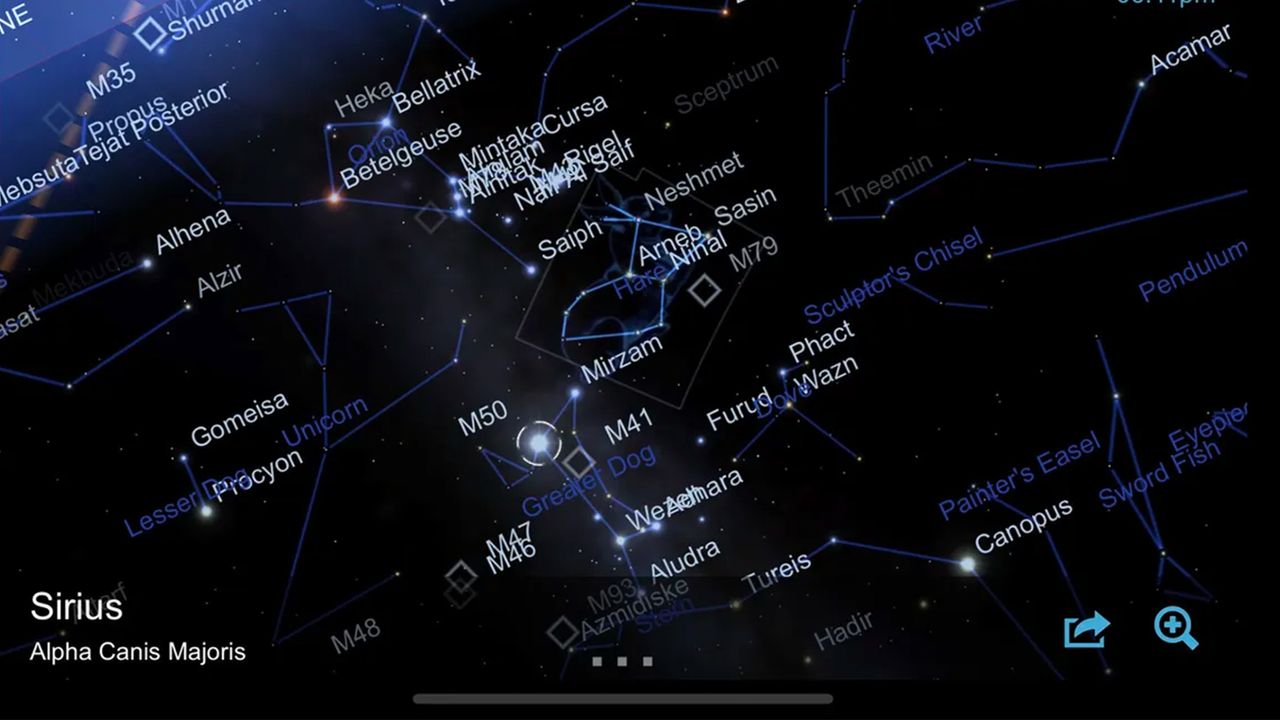 Screenshot of the Star Chart App