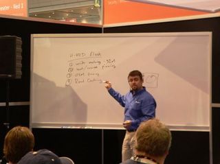 Microsoft's program manager for Windows Client Performance, Matt Ayres, discusses the memory partitioning scheme for ReadyDrive, the company's technology for leveraging the memory in hybrid hard disk drives.