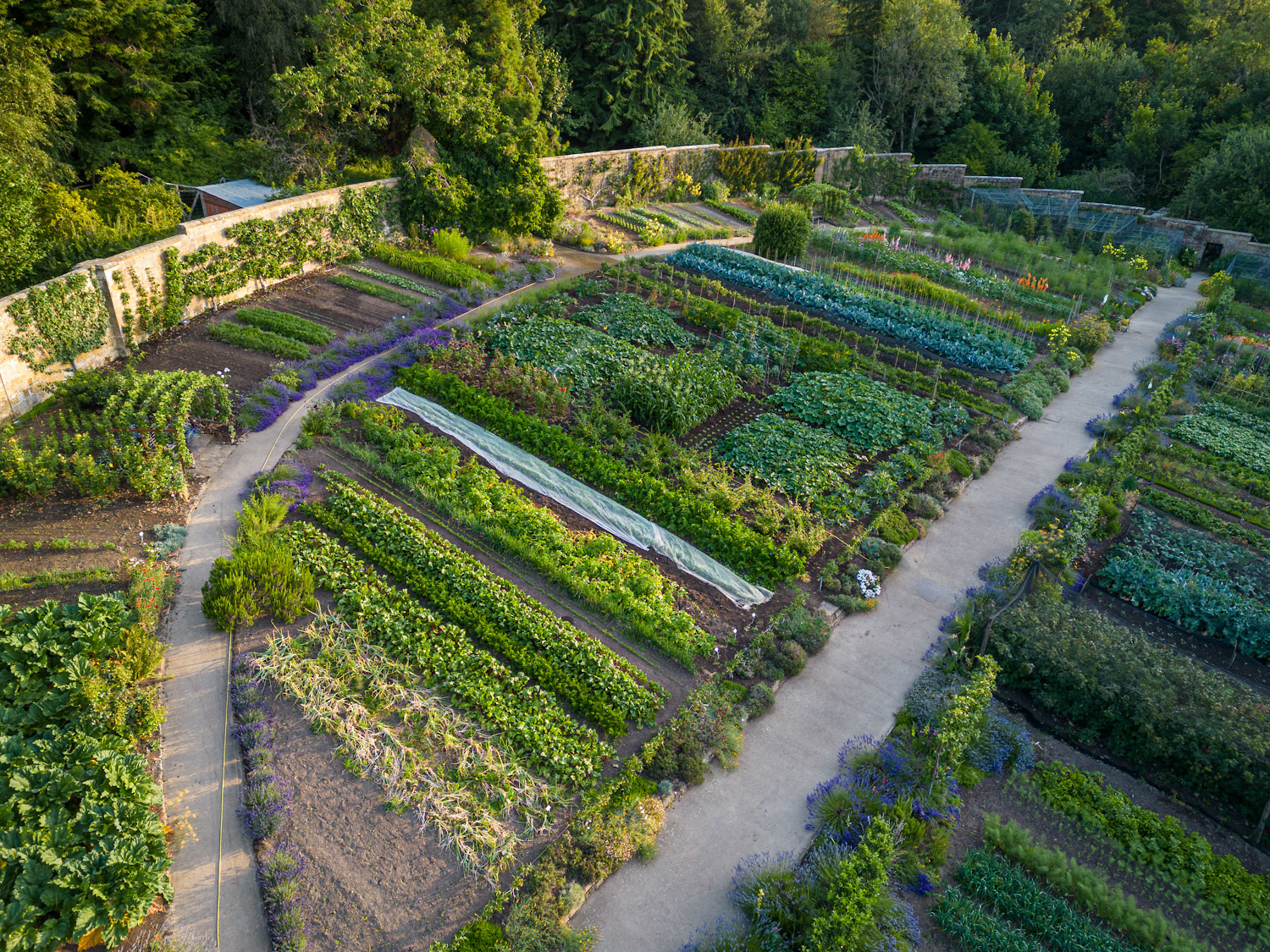 The Elliptical Walled Garden at Gravetye Manor