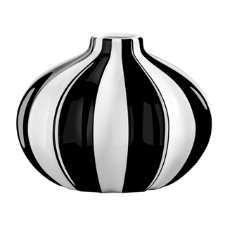 Stripped black and white statement vase from Amazon.