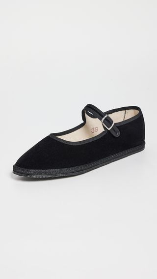 Mary Jane Nero Flats