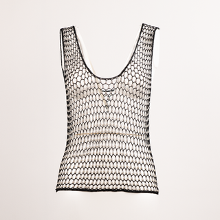 1980's Hand-Spun Beaded Disco Tank Top From Margherita's Personal Collection