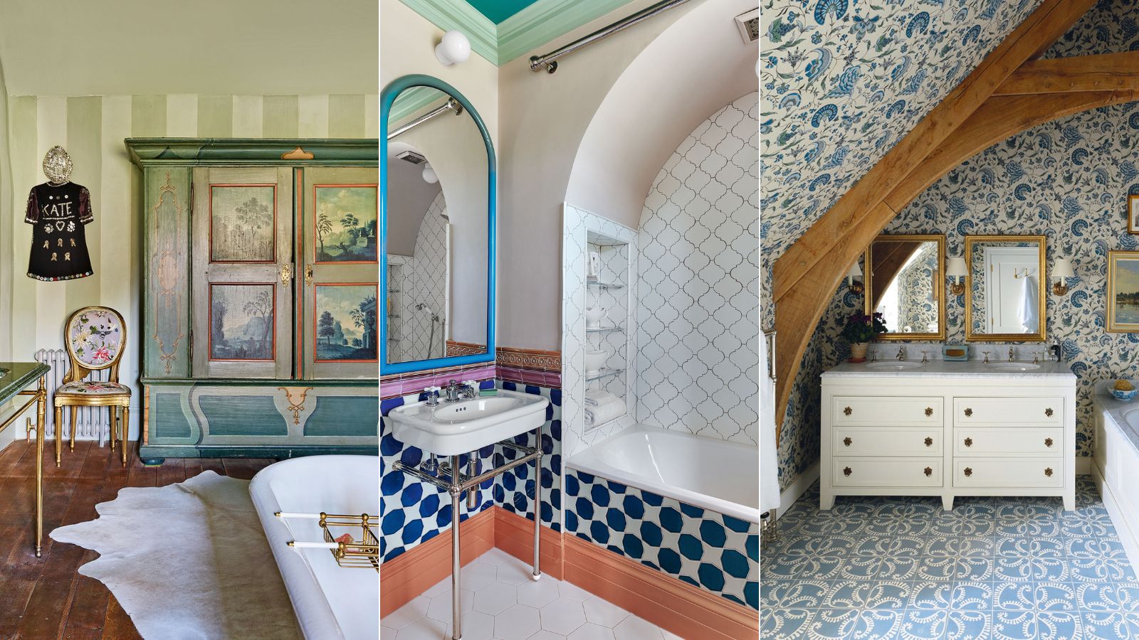 4 Ways to Embrace Your Bold Bathroom Tile, Wit & Delight