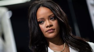 barbados singer rihanna poses during a promotionnal event of her brand fenty in paris on may 22, 2019 photo by martin bureau afp photo credit should read martin bureauafp via getty images