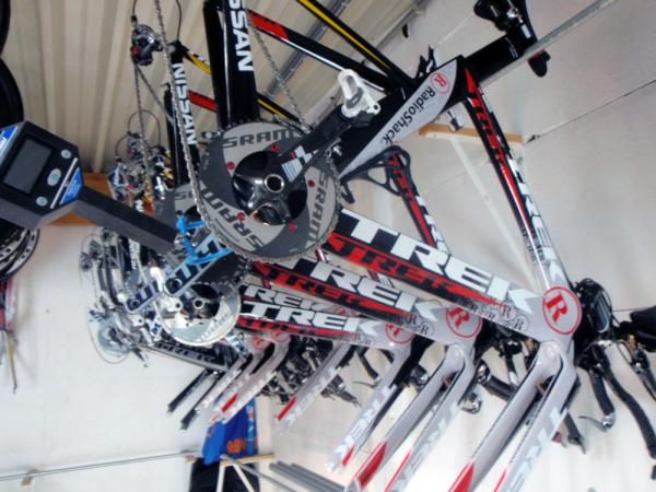 Chris Horner's time trial rig lays in wait