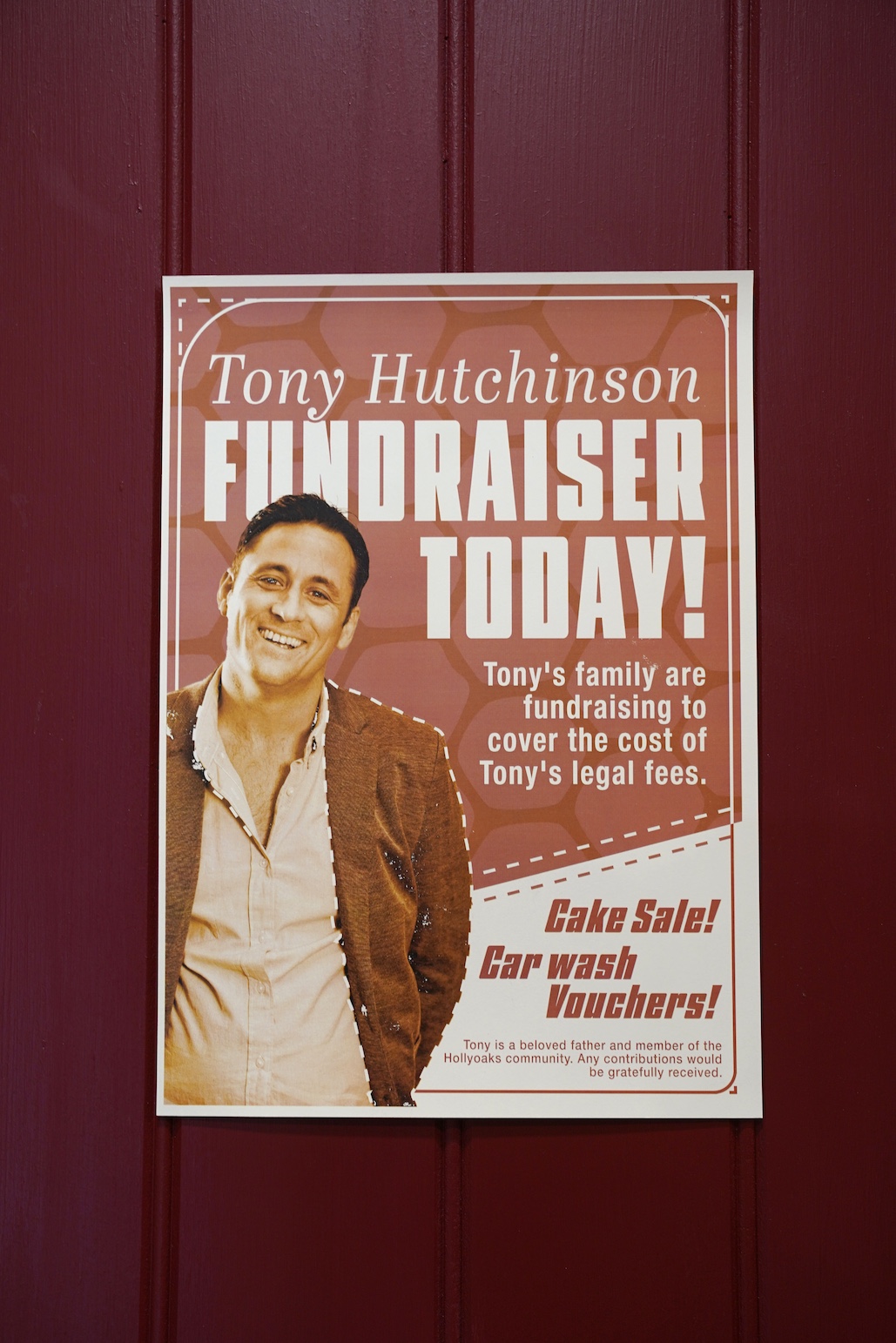 The posters to advertise the fundraising event.