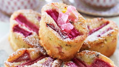 Rhubarb friands