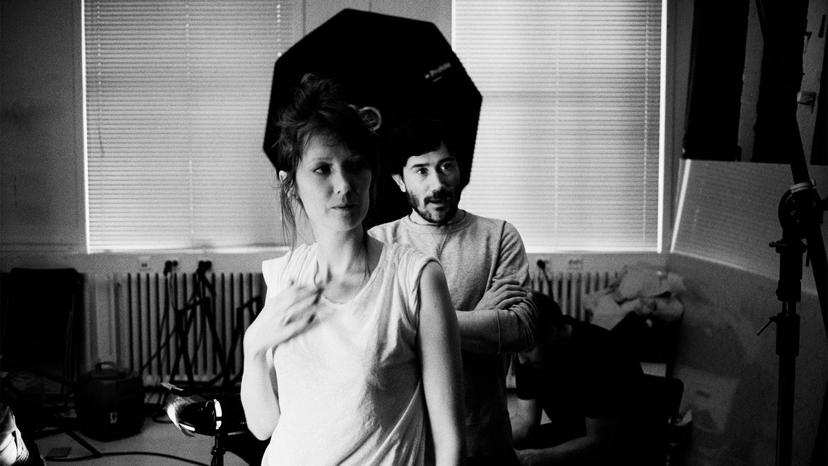 Pella K&aring;german and Hugo Lilja, directors of "Aniara."