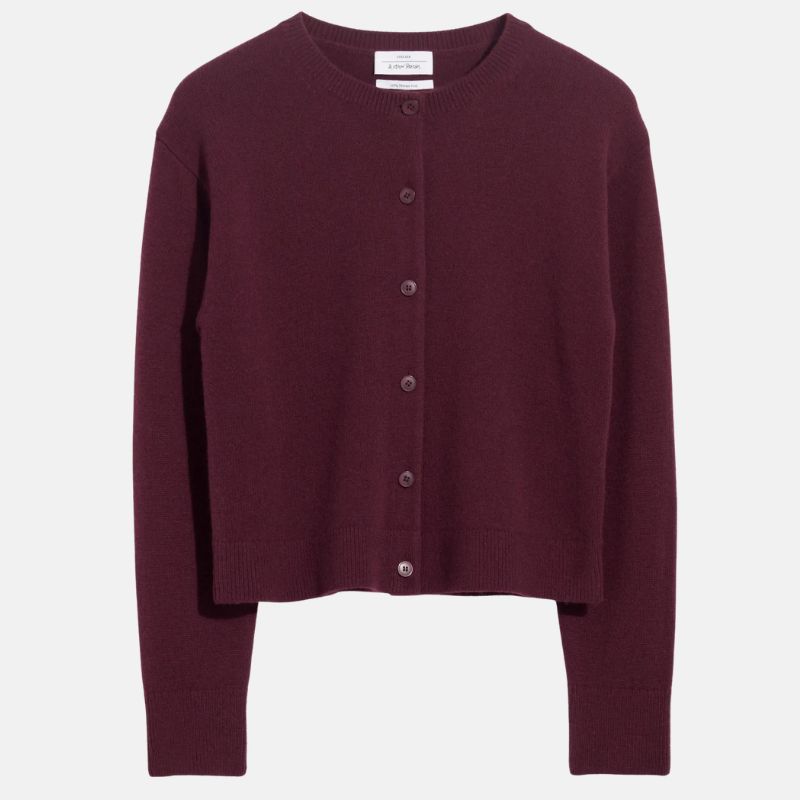 & Other Stories Boxy Merino Wool Cardigan cut out 