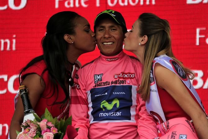 Nairo Quintana in the race lead