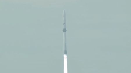 Blue Origin's New Glenn rocket launches on its third-ever mission on April 19, 2026.