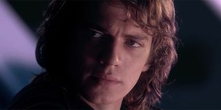 Anakin Skywalker hearing the tragedy of Darth Plagueis the Wise
