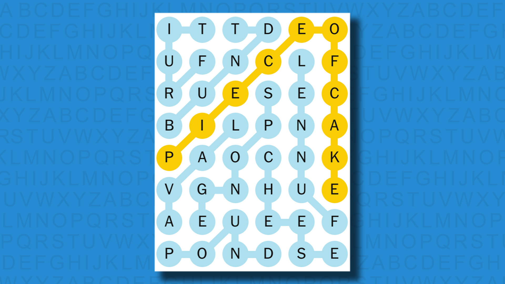 NYT Strands answers for game 515 on a blue background
